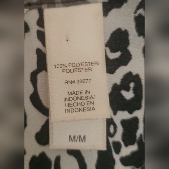 Ambrielle leopard print robe with tie  Size medium - Picture 6 of 6